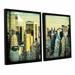 Latitude Run® Midtown II 2 Piece Framed Photographic Print on Canvas Set Canvas in White | 24 H x 36 W x 2 D in | Wayfair LTRN5898 30803484