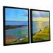 Latitude Run® Kettle Cove Boats 2 - 2 Piece Floater Frame Oil Painting Print Set on Canvas in White | 36 H x 24 W x 2 D in | Wayfair