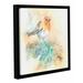 Latitude Run® Robin Framed Painting Print Canvas in Gray/Green/Orange | 14 H x 14 W x 2 D in | Wayfair LTRN6383 30805022