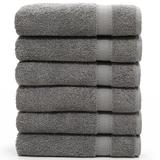 Wade Logan® Cascata Turkish Cotton Hand Towels Terry Cloth/Turkish Cotton in Gray | Wayfair B7A236E2D2064587BD80D698EE062AF1