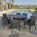 Latitude Run® Outdoor 7 Piece Dining Set Wicker/Rattan in Brown | 30 H x 69.3 W x 38.2 D in | Wayfair 3D6467AEEB024F18BCE1BD6CEC132BB6