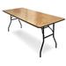 McCourt Manufacturing ProRent Rectangular Folding Table Wood/Metal in Black/Brown | 30 H x 96 W x 30 D in | Wayfair 70000