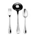 Mepra 3 Pcs Serving Set (Fork Spoon & Ladle) Raffaello Stainless Steel in Gray | Wayfair 102922003
