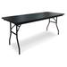 McCourt Manufacturing Rectangular Folding Table Metal in Black | 30 H x 72 W x 18 D in | Wayfair 70005LB