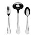 Mepra 3 Pcs Serving Set (Fork Spoon & Ladle) Brescia Stainless Steel in Gray | Wayfair 1020B22003