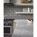 MSI Urban Loft 12" x 12" Interlocking Pattern Glass/Stone/Metal Mosaic Tile Natural Stone/Mixed Material/Glass/Metal in Gray/White | Wayfair