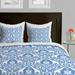 Deny Designs Gina 3 Piece Duvet Cover Set Microfiber/Cotton in Blue | Queen | Wayfair 51477-dliqun