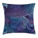 Ambesonne Abstract Ocean Inspired Paisley Pillow Cover Polyester | 18 H x 18 W x 2 D in | Wayfair min_32986_18X18