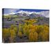 East Urban Home Colorado 'Fall Colors at Chair Mountain' - Photograph Print on Canvas in Blue/Green/Yellow | 18 H x 24 W x 1.5 D in | Wayfair