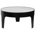 Noir Coffee Table Metal in Black | 18 H x 36 W x 36 D in | Wayfair GTAB196MTB