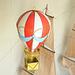 Old Modern Handicrafts Vintage Hot Air Balloon Model Metal in Brown/Red | 14.5 H x 8.5 W x 8.5 D in | Wayfair AJ055