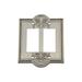 Nostalgic Warehouse Meadows 2-Gang Rocker Light Switch Wall Plate in Gray | 6 H x 5 W x 0.38 D in | Wayfair 720002