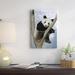 East Urban Home China Wolong Valley 'Giant Panda' - Photograph Print on Canvas in Blue/Gray/Green | 24 H x 16 W x 1.5 D in | Wayfair