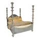 Noir Ferret Four Poster Bed Wood in Brown | 82 H x 82 W x 93 D in | Wayfair GBED109CKWEA