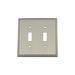 Nostalgic Warehouse Egg & Dart 2-Gang Toggle Light Switch Wall Plate in Gray | 4.88 H x 4.88 W x 0.38 D in | Wayfair 720047