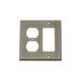 Nostalgic Warehouse New York 2-Gang Duplex Outlet/Rocker Combination Wall Plate in Gray | 4.63 H x 4.63 W x 0.32 D in | Wayfair 719780