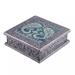 Bungalow Rose Peacock Decorative Box Wood in Brown/Gray | 9.75 H x 9.75 W x 3 D in | Wayfair 79C1D43292ED45FF9BFE9A3C0E267F83