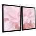 One Allium Way® Petals 2 - 2 Piece Floater Frame Photographic Print Set on Canvas Metal in Pink | 32 H x 48 W x 2 D in | Wayfair OAWY4116 30810167