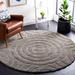 Gray 72 x 72 x 1.75 in Area Rug - Orren Ellis Minnich Abstract Handmade Tufted Silver Area Rug Polyester | 72 H x 72 W x 1.75 D in | Wayfair