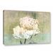 Ophelia & Co. 'Romantic Shabby Elegance Peony 2' Graphic Art Print on Canvas in Gray/Green | 8 H x 12 W x 2 D in | Wayfair OPCO3228 39854404
