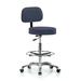 Perch Chairs & Stools Height Adjustable Exam Stool w/ Basic Backrest & Foot Ring Metal in Gray | 47.5 H x 24 W x 24 D in | Wayfair WTBAC3-BIM