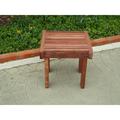 Orren Ellis Varda Solid Wood Outdoor Side Table Wood in Brown/Red | 18 H x 20 W x 20 D in | Wayfair OREL8855 41400626