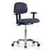 Perch Chairs & Stools Drafting Chair Aluminum/Upholstered in Gray | 32 H x 24 W x 24 D in | Wayfair MLTKC2-BIM