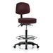 Perch Chairs & Stools Height Adjustable Doctor Stool w/ Foot Ring Upholstered/Metal in Brown | 49.25 H x 24 W x 24 D in | Wayfair WLTR3-BBUF