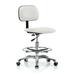 Perch Chairs & Stools Drafting Chair Aluminum/Upholstered in Gray/Blue | 30.5 H x 24 W x 24 D in | Wayfair LBBAC2-BAD-FR