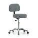 Perch Chairs & Stools Task Chair Aluminum/Upholstered in Gray | 41.25 H x 24 W x 24 D in | Wayfair WTBAC2-BCIF