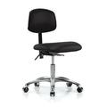 Perch Chairs & Stools Perch Vinyl Task Chair Aluminum/Upholstered in Black | 29 H x 24 W x 24 D in | Wayfair LBLNC1-BBL