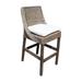 Panama Jack Sunroom Exuma 30.75" Bar Stool Wood/Wicker/Rattan in Brown/Gray | 44 H x 19 W x 26 D in | Wayfair PJS-3001-ATQ-BS/SU-722