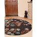 Brown 96 x 0.75 in Area Rug - Alcott Hill® Cohocton Floral Handmade Tufted Area Rug Wool, Cotton | 96 W x 0.75 D in | Wayfair