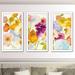 Red Barrel Studio® For Paris on White' Framed Acrylic Painting Print Multi-Piece Image on Acrylic in Orange/Pink/Yellow | Wayfair RBRS6653 40244397