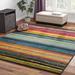 Blue/Green 96 x 0.41 in Area Rug - Red Barrel Studio® Bartlett Las Cazuela Blue/Orange Area Rug Nylon | 96 W x 0.41 D in | Wayfair