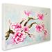 Trademark Fine Art 'Cherry Blossom' by Wendra Painting Print on Wrapped Canvas in White/Black | 35 H x 47 W x 2 D in | Wayfair WL032-C3547GG