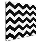 Trademark Fine Art 'Xmas Chevron 6' by Color Bakery Graphic Art on Wrapped Canvas in Black/White | 14 H x 14 W x 2 D in | Wayfair ALI4892-C1414GG