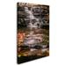 Trademark Fine Art "Hidden Falls 2" by Jason Shaffer Photographic Print on Wrapped Canvas in Brown | 19 H x 12 W x 2 D in | Wayfair JS0058-C1219GG