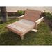 Rosecliff Heights Henry Beach Wide Chaise Lounge Wood/Solid Wood in Brown | 30 H x 36 W x 72 D in | Outdoor Furniture | Wayfair ROHE5727 41400994