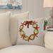 The Holiday Aisle® Springville Square Pillow Cover & Insert Polyester/Polyfill blend in Red | 20 H x 20 W x 7 D in | Wayfair SEHO5916 30623974