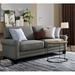 Serta at Home Copenhagen 73" Sofa Couch for Two People w/ Pillowed Back Cushions & Rounded Arms Polyester in Gray | 35 H x 73 W x 32.5 D in | Wayfair