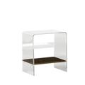 Gabby Sloan Lucite Waterfall End Table Plastic/Acrylic in Yellow | 26 H x 22.25 W x 16 D in | Wayfair SCH-151100