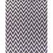 Indigo/White 114 x 0.25 in Area Rug - EXQUISITE RUGS Chevron Flatweave Area Rug in Purple/Ivory Wool | 114 W x 0.25 D in | Wayfair 3549-9'6X13'6