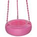 Swing Set Stuff Tire Swing w/ Coated Chains Plastic/Metal in Pink | 9 H x 27.25 W x 27.25 D in | Wayfair SSS-0117-PK