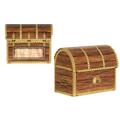 The Beistle Company 4 Piece Pirate Treasure Chest Favor Decorative Box Centerpiece in Brown | Wayfair 50368