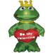 The Holiday Aisle® Inflatable Frog Prince Decoration Polyester in Green | 47 H x 28 W x 28 D in | Wayfair THDA5069 42693351