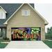 The Holiday Aisle® Big Frank Garage Door Mural Polyester in Blue/Green | 84 H x 192 W x 1 D in | Wayfair 3D232C41B34548EBAA4945AC50992936