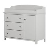 South Shore Cotton Candy Changing Table Dresser Wood in Gray | 38.75 H x 45.75 W x 19.375 D in | Wayfair 9020333