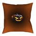 The Holiday Aisle® Jack-O-Lantern Square Throw Pillow Polyester/Polyfill blend | 18 H x 18 W in | Wayfair THLY3306 44552780