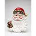 The Holiday Aisle® Evergreen Holiday Santa Plate Ceramic in Red/White | 2 H x 7.38 W x 9 D in | Wayfair THDA5706 42919225